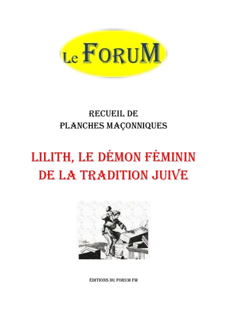 Lilith, le démon féminin de la tradition juive – Recueil - RP03GT - Sources pour Franc-maçon