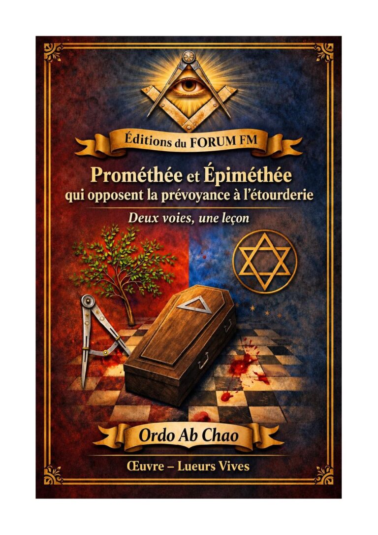 Prométhée et Épiméthée qui opposent la prévoyance à l'étourderie – Lueurs Vives - LV03GU - Sources pour Franc-maçon