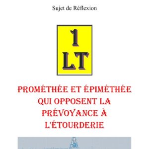 Prométhée et Épiméthée qui opposent la prévoyance à l'étourderie – Un Le Tout - SR03GU - Sources pour Franc-maçon