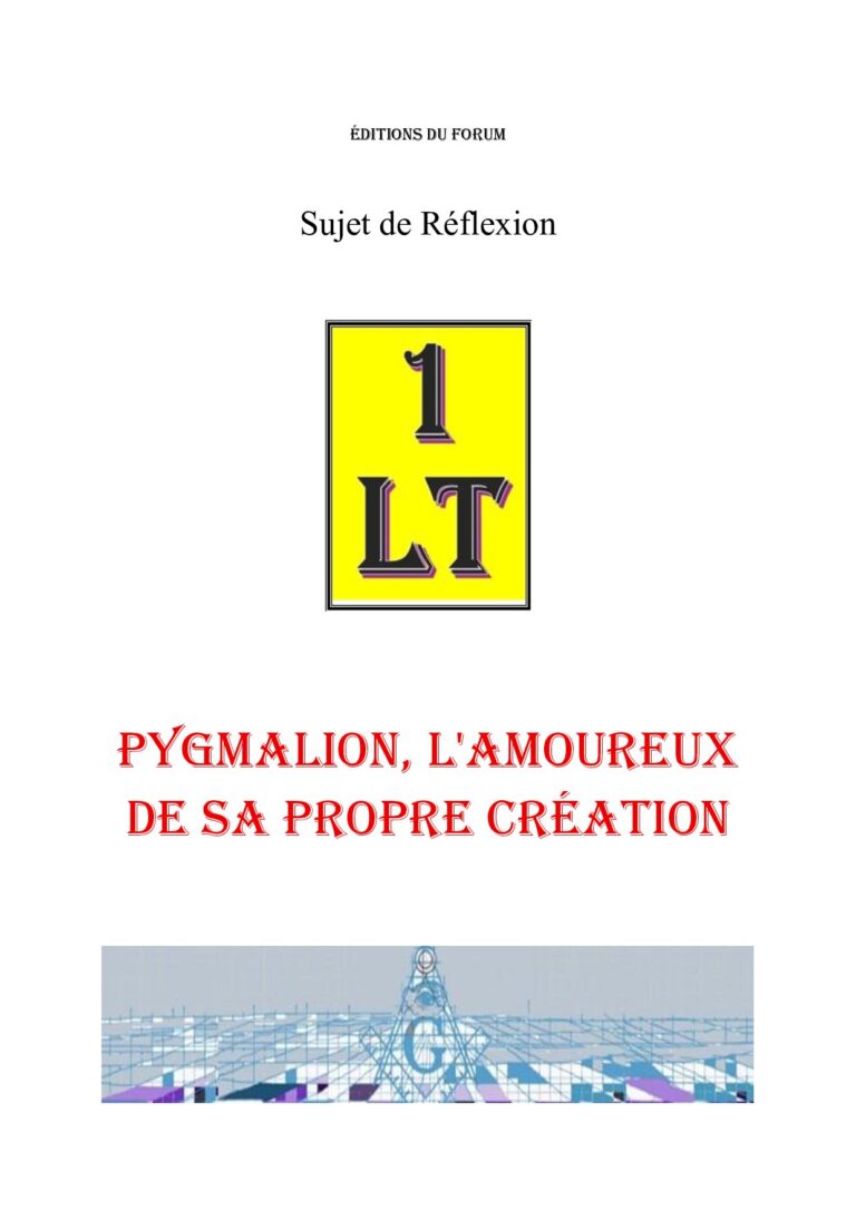 Pygmalion, l'amoureux de sa propre création – Un Le Tout - SR03GW - Sources pour Franc-maçon