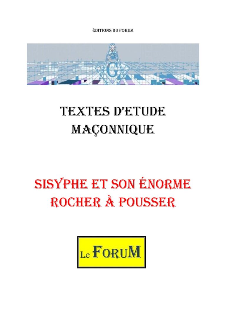 Sisyphe et son énorme rocher à pousser – Corpus - CM03GY - Sources pour Franc-maçon
