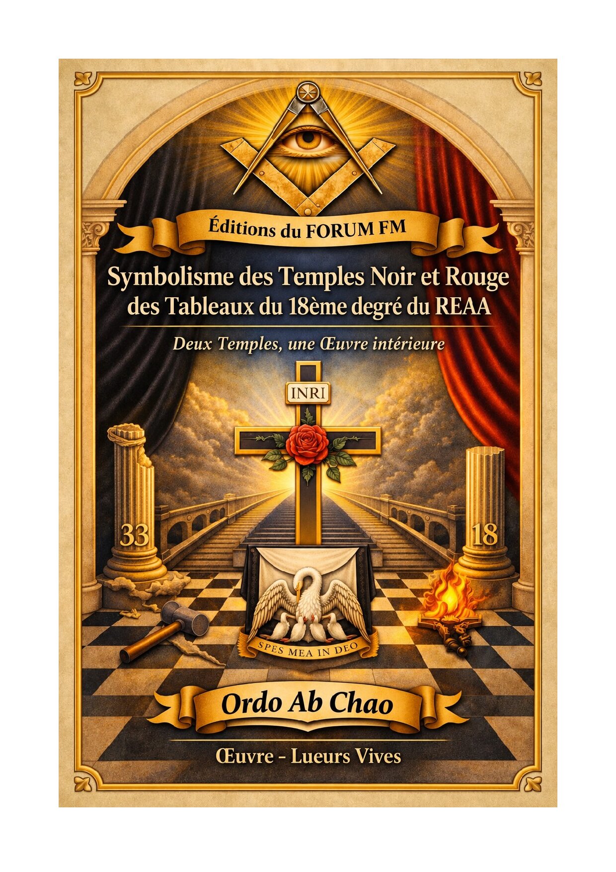 Symbolisme des Temples Noir et Rouge des Tableaux du 18ème degré du REAA – Lueurs Vives - LV188W - Sources pour Franc-maçon